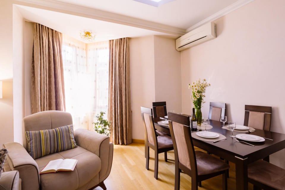Living room, Dining area, air conditioner