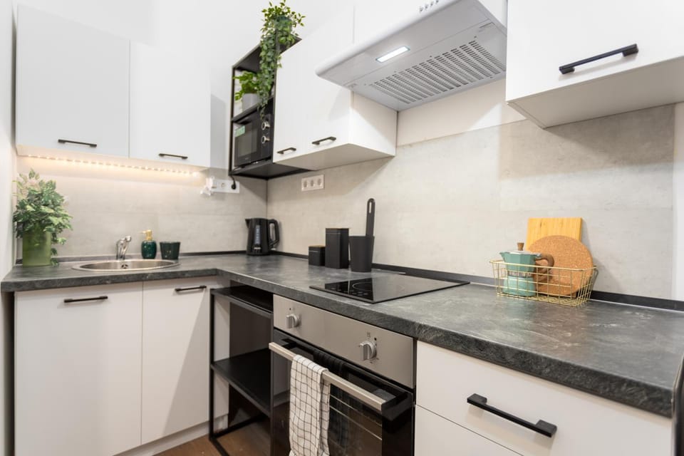 Kitchen or kitchenette, minibar