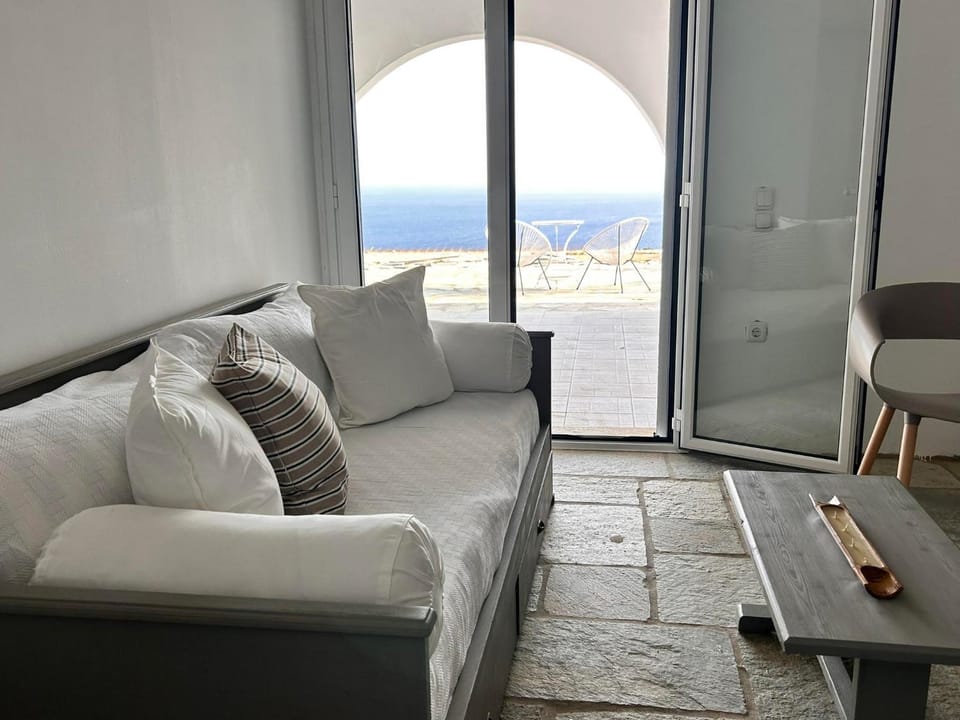 View (from property/room), Living room, Seating area, Sea view