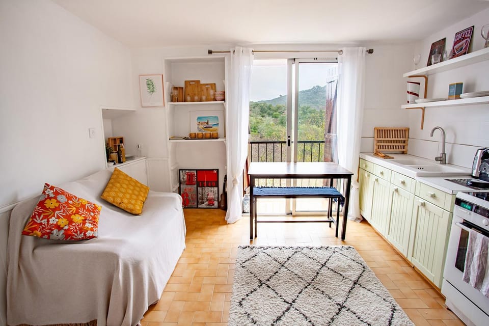 Cosy Apartment in Ancient Gabian with River and Vineyard Views Apartment in Occitanie