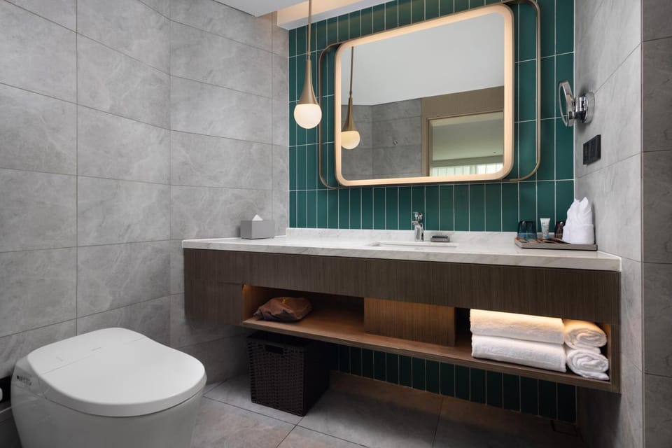 Toilet, Bathroom, towels
