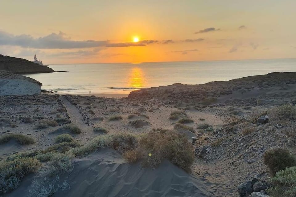 Natural landscape, Beach, Mountain view, Sea view, Sunrise