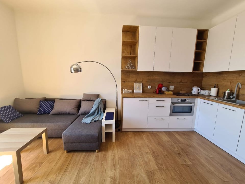 Kitchen or kitchenette, Seating area, minibar, stove, toaster