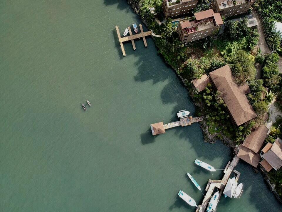 Natural landscape, Bird's eye view, Sea view