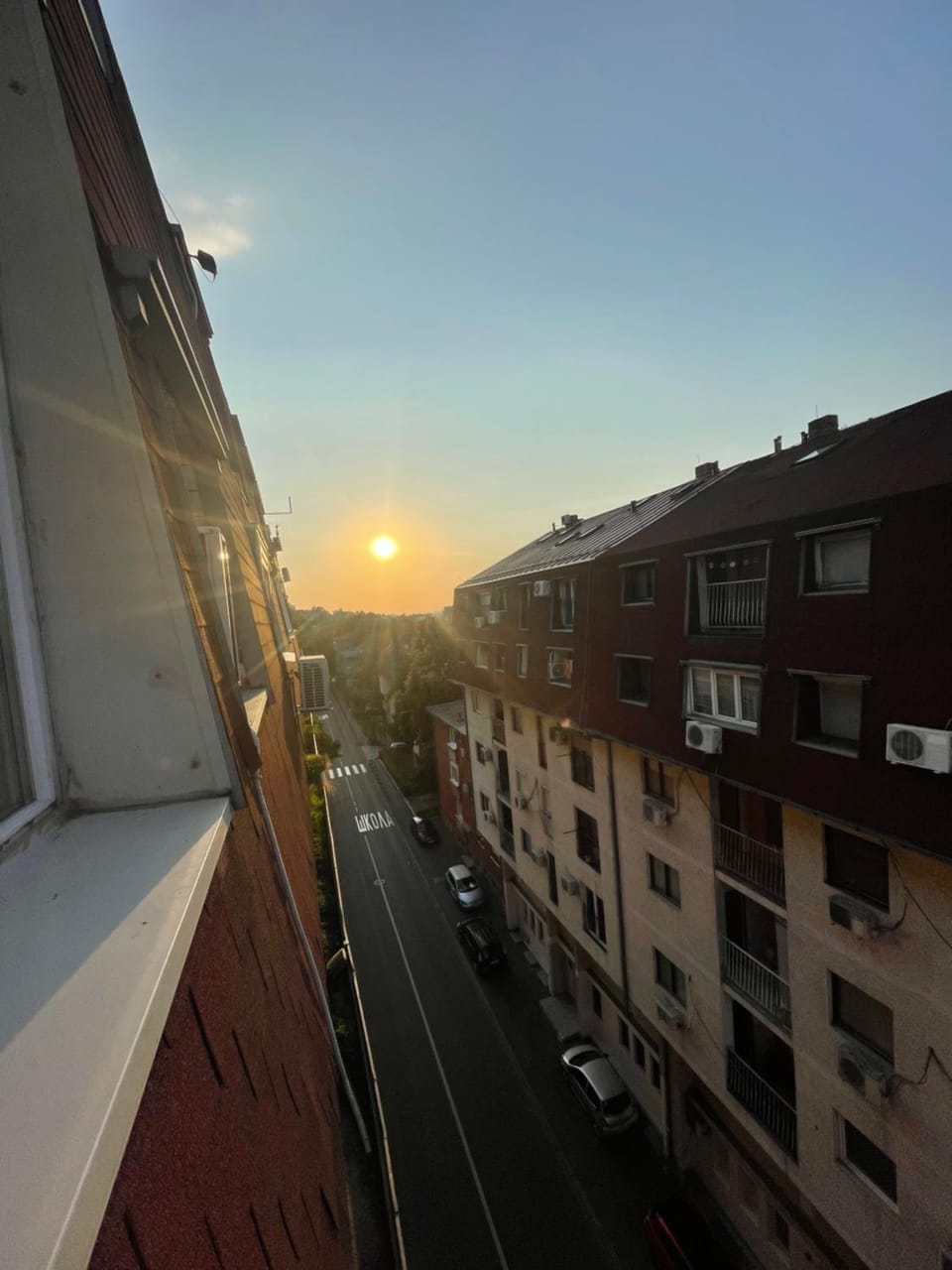 City view, Street view, Sunset, Parking
