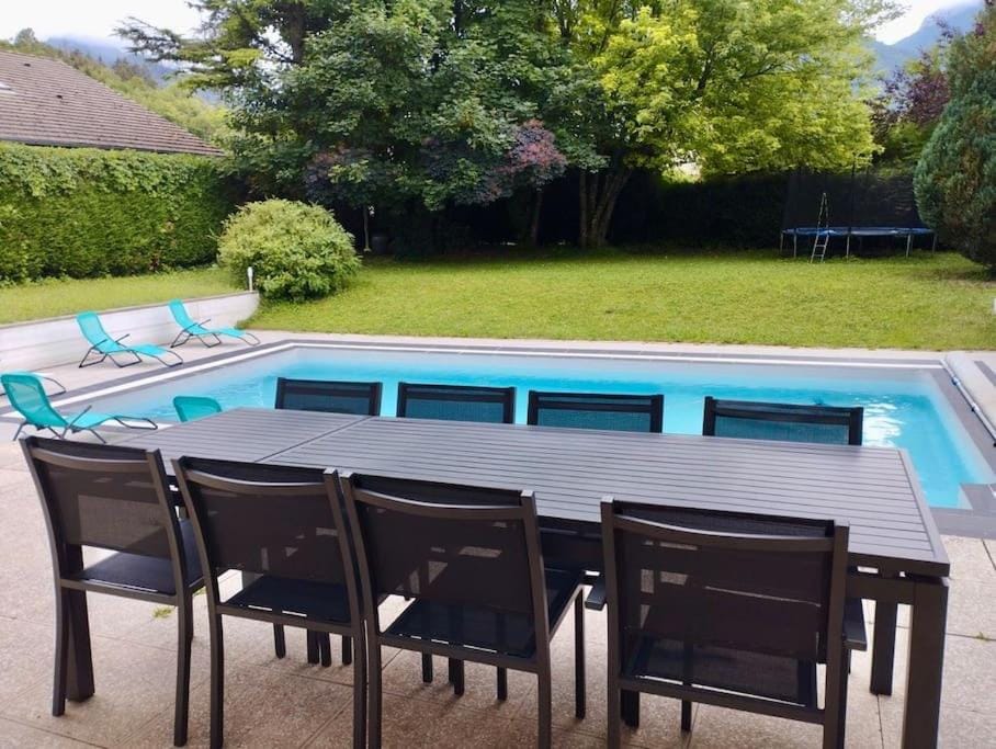 Patio, Garden, Balcony/Terrace, Dining area, Garden view, Pool view, Swimming pool