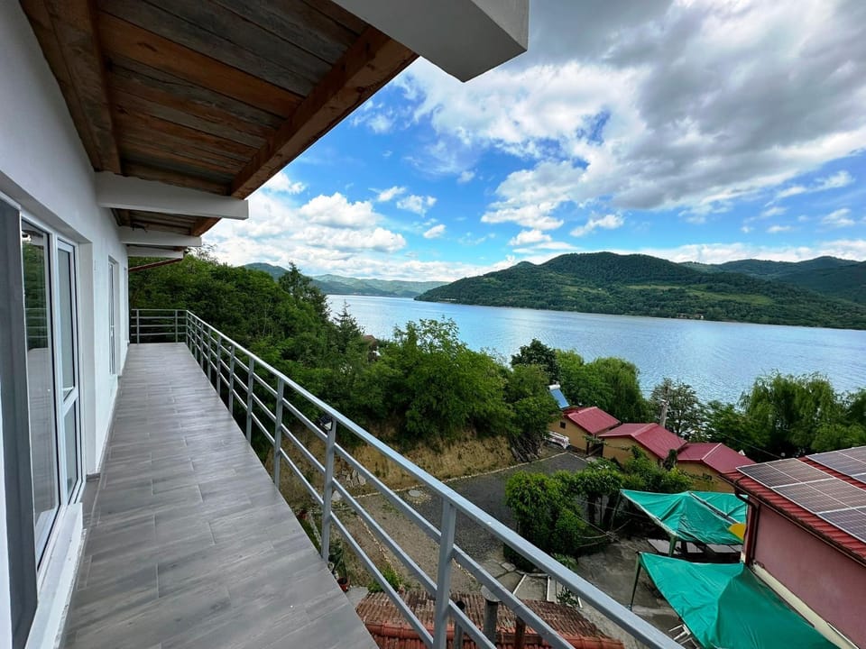 Property building, Day, Natural landscape, View (from property/room), Balcony/Terrace, Lake view, Mountain view, River view