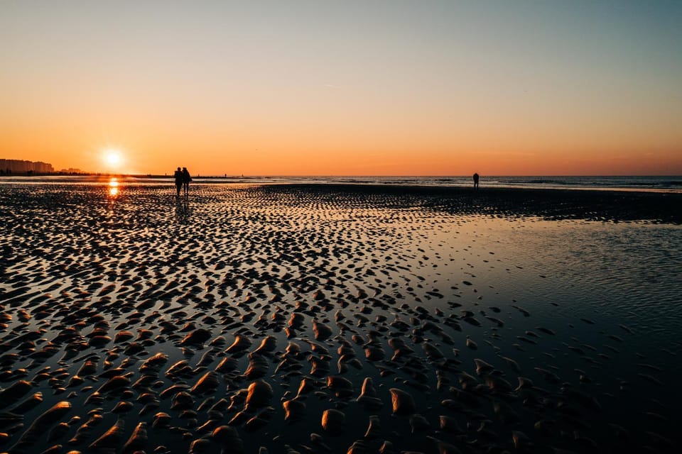Beach, Sea view, Sunset