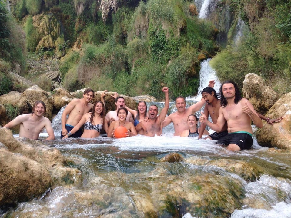 Spring, Off site, Day, Aqua park, Aqua park, Diving, group of guests