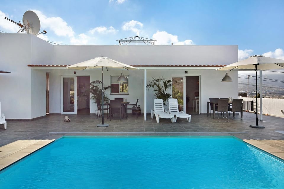 Property building, Living room, Swimming pool