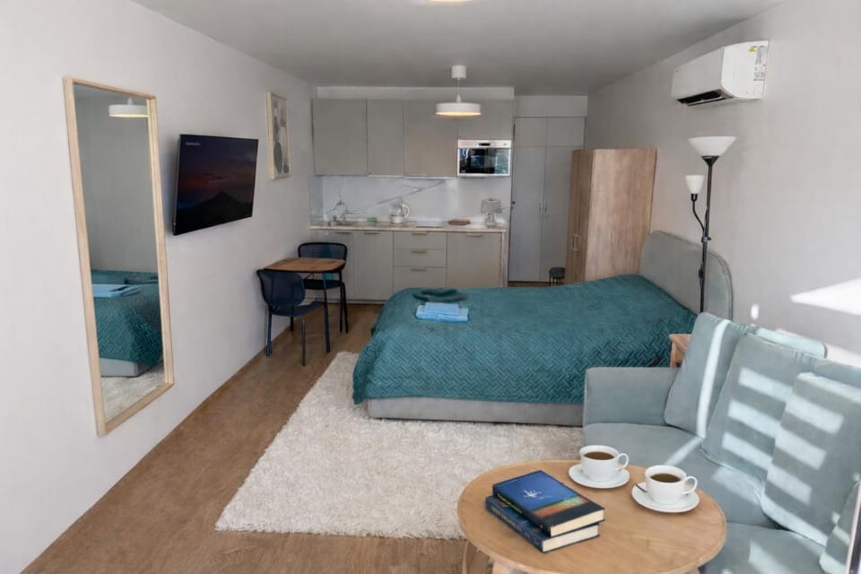TV and multimedia, View (from property/room), Living room, Seating area, kitchen, air conditioner