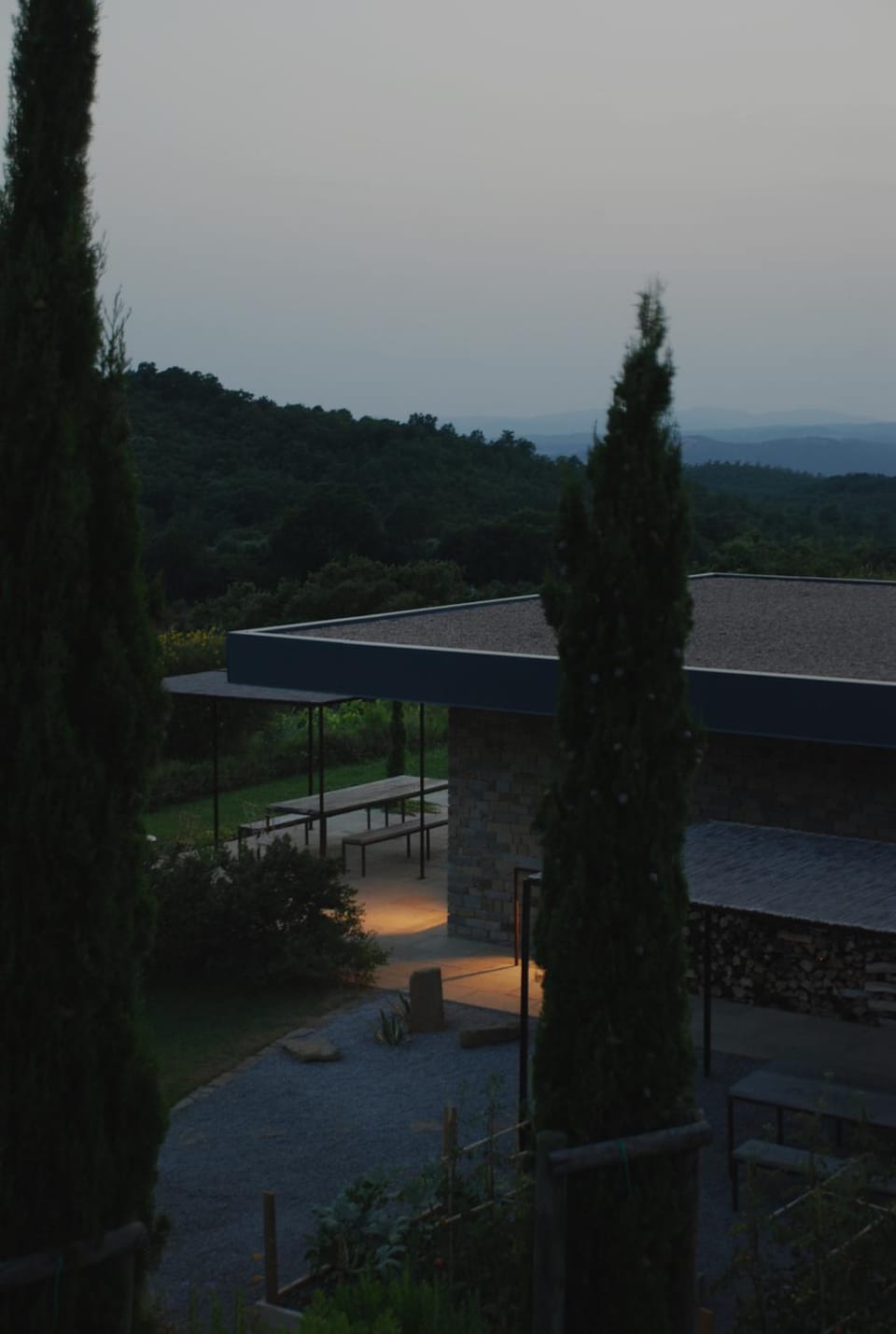 Restaurant/places to eat, Natural landscape, Garden, Mountain view, Sunset