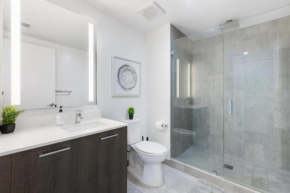 Shower, Toilet, Bathroom, towels