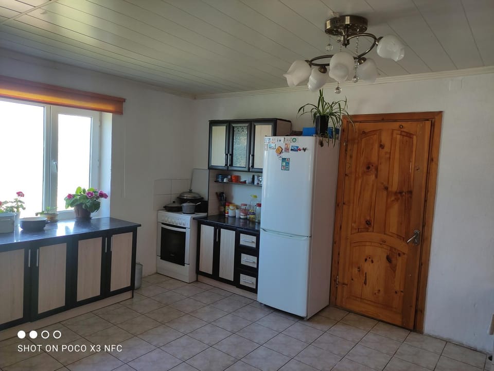 Kitchen or kitchenette, minibar, stove