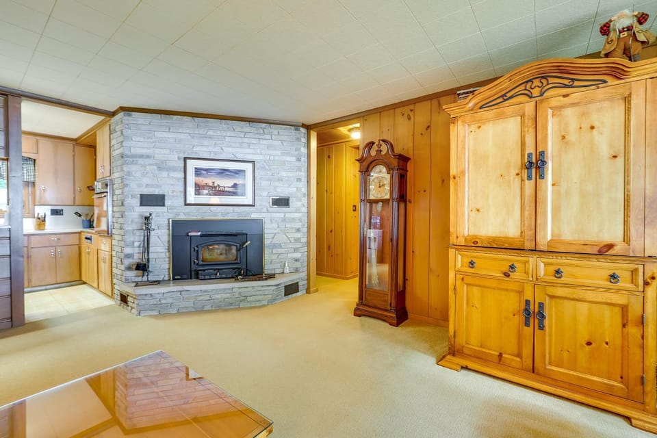 Waterfront Torch Lake Cottage w/ Dock & Fire Pit! House in Torch Lake