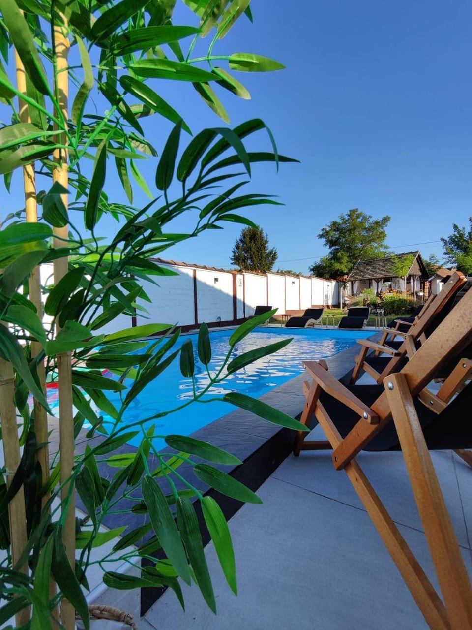 Garden view, Pool view, Swimming pool, sunbed