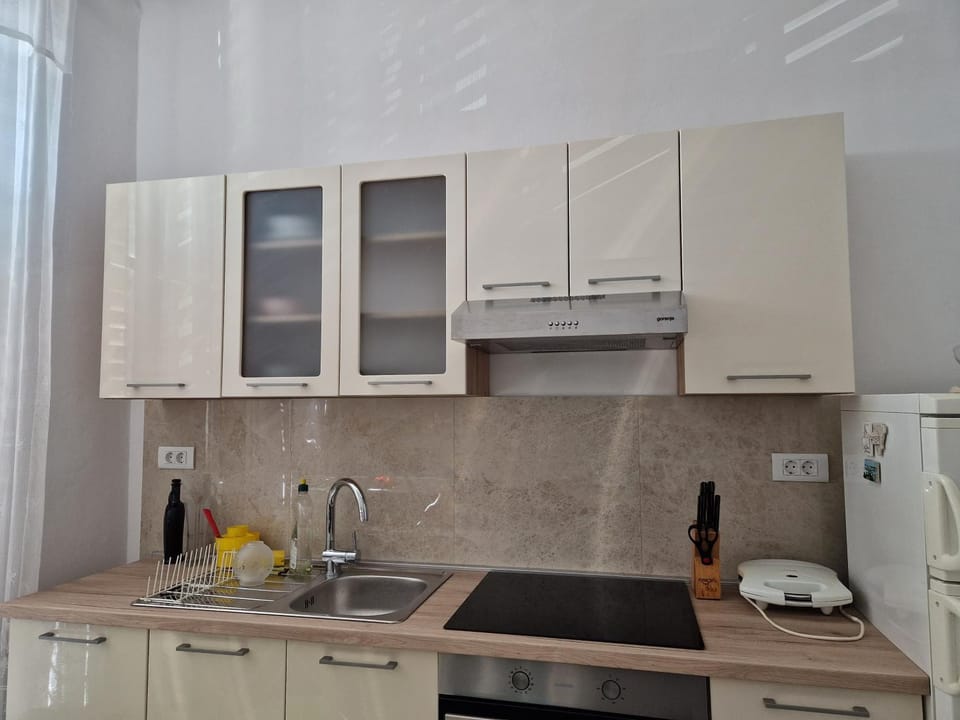 Coffee/tea facilities, Kitchen or kitchenette, stove, toaster