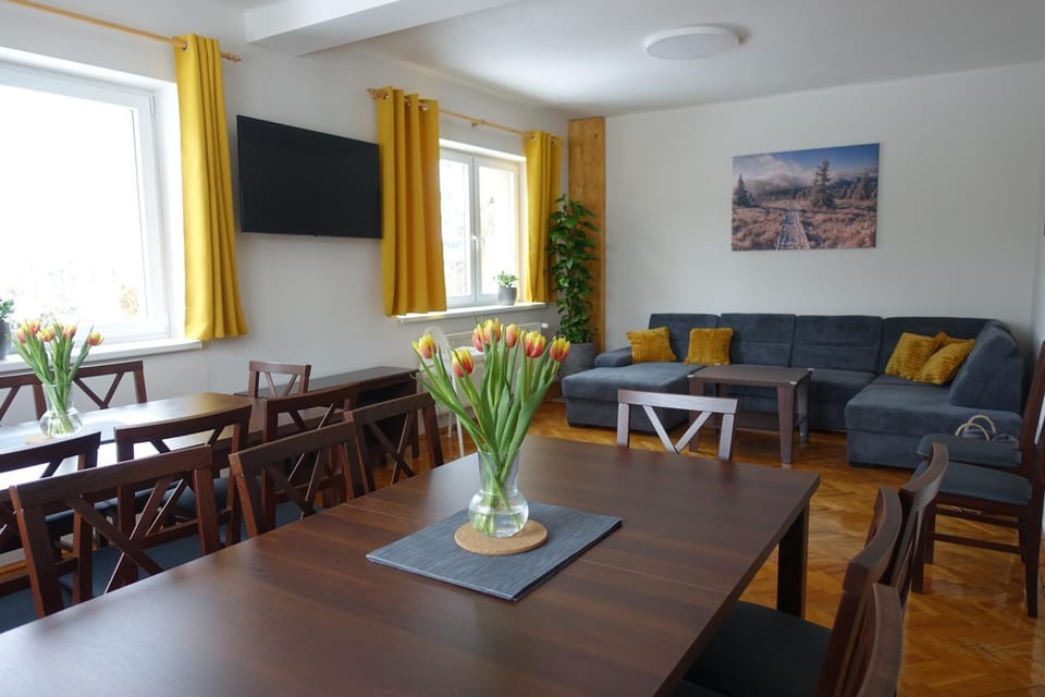 Living room, Seating area, Dining area