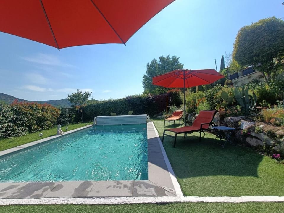 Natural landscape, Mountain view, Pool view, sunbed