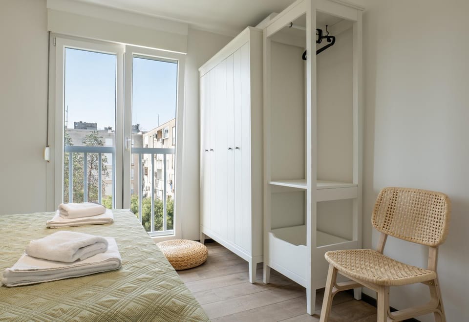 Bed, View (from property/room), Bedroom, towels