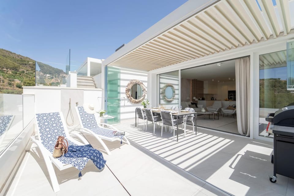 Natural landscape, Balcony/Terrace, Mountain view, sunbed