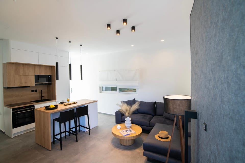 Kitchen or kitchenette, Living room, Seating area, minibar, pet friendly, stove