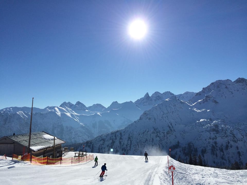 Natural landscape, Winter, Skiing