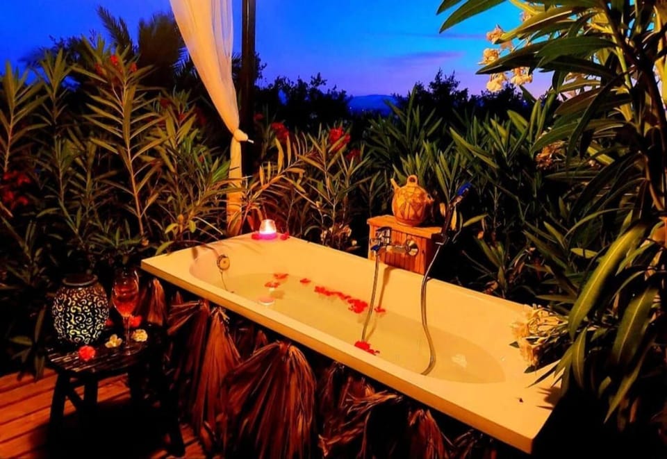 Natural landscape, Garden, Hot Tub, Garden view