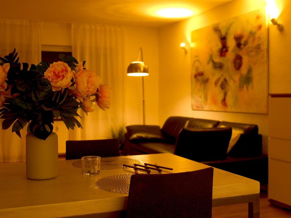 Living room, Seating area, Dining area
