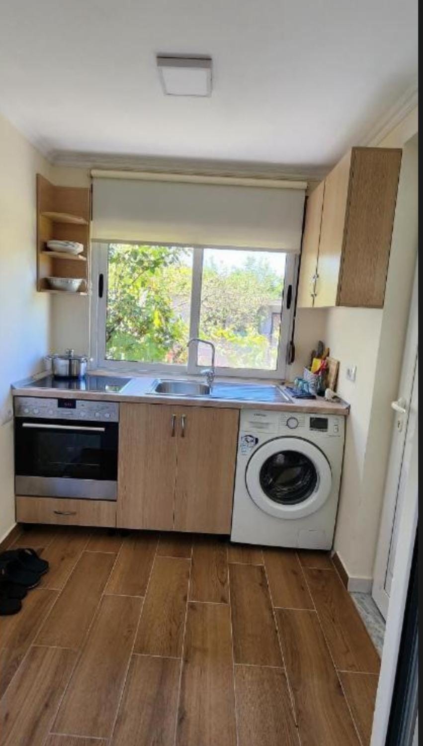 Kitchen or kitchenette, dishwasher