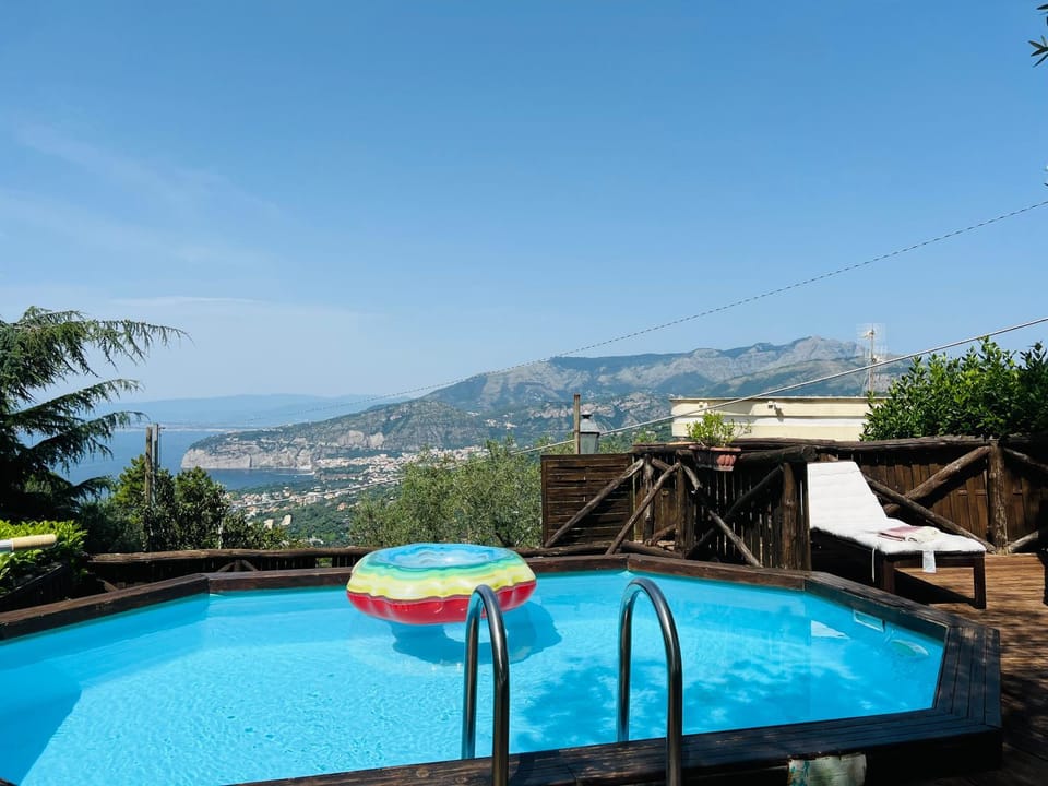 Patio, Day, Natural landscape, View (from property/room), Mountain view, Pool view, Sea view, Swimming pool, sunbed