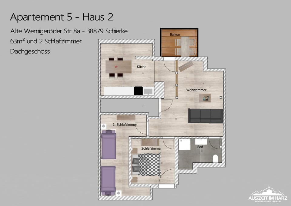 Auszeit im Harz - Haus 2 Wohnung 5 Apartment in Braunlage