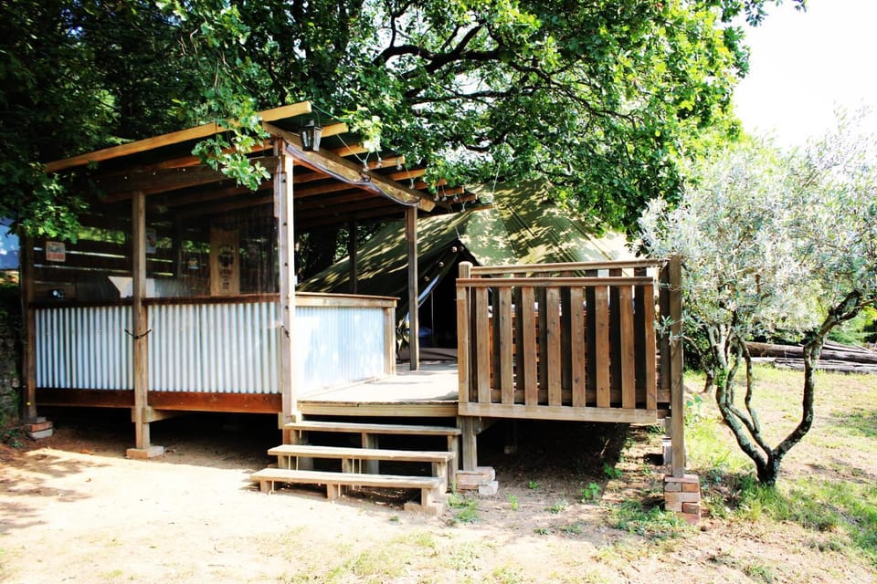 TENTE HERISSON BOHEME 4 PERSONNES Camping Lou cantou Cévenol Campground/ 
RV Resort in Anduze