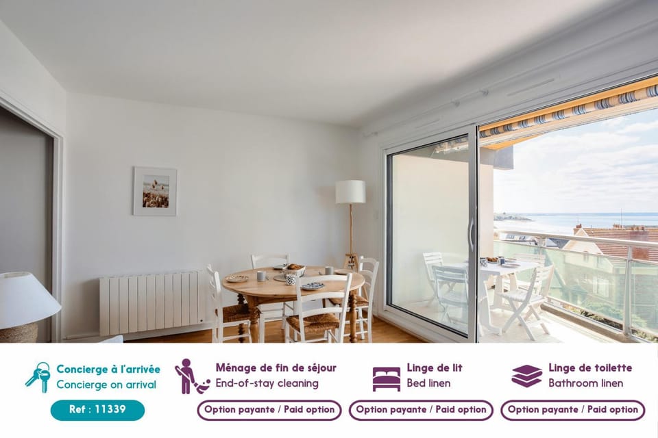 Appartement pour 4 avec vue mer à Pléneuf Apartment in Brittany