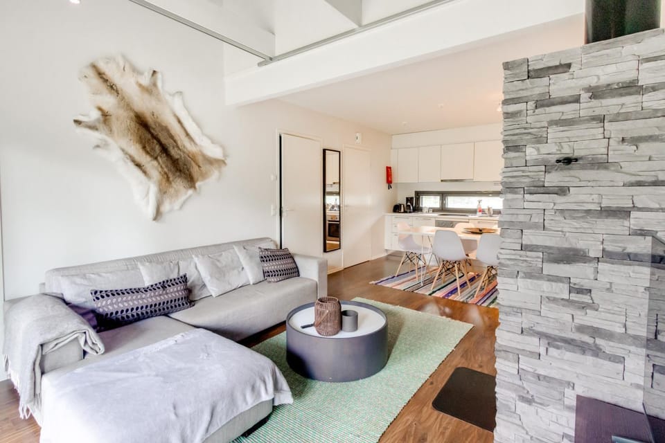 Kitchen or kitchenette, Living room, Dining area