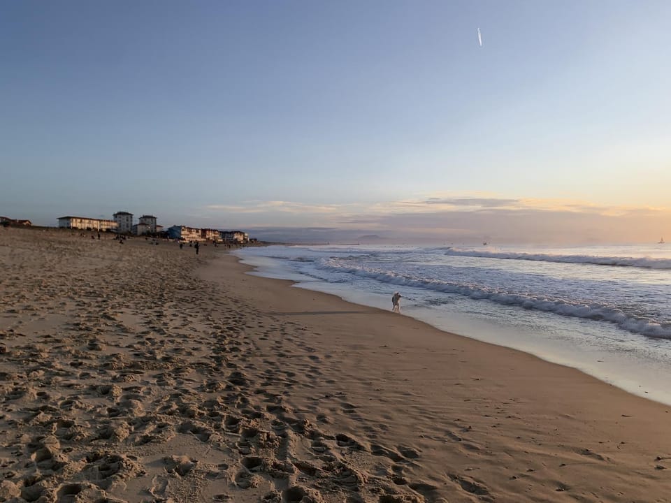 Nearby landmark, Beach, Sunset