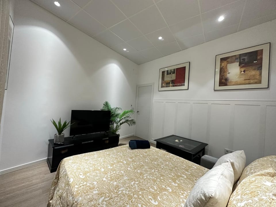 Bed, TV and multimedia, Living room