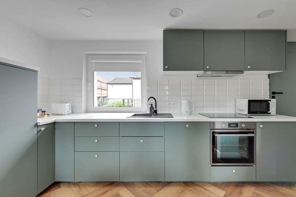 Kitchen or kitchenette, dishwasher, minibar, stove, toaster