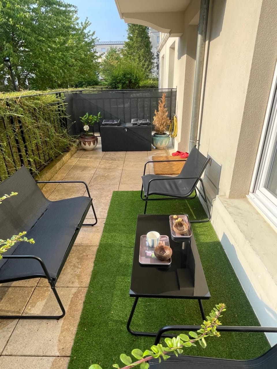 Balcony/Terrace, Dining area, Garden view