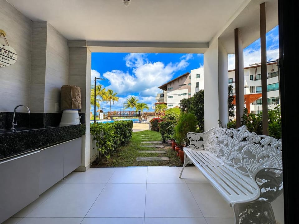 Patio, Garden, Balcony/Terrace, Seating area, Garden view, Pool view