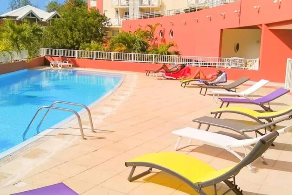 Pool view, sunbed