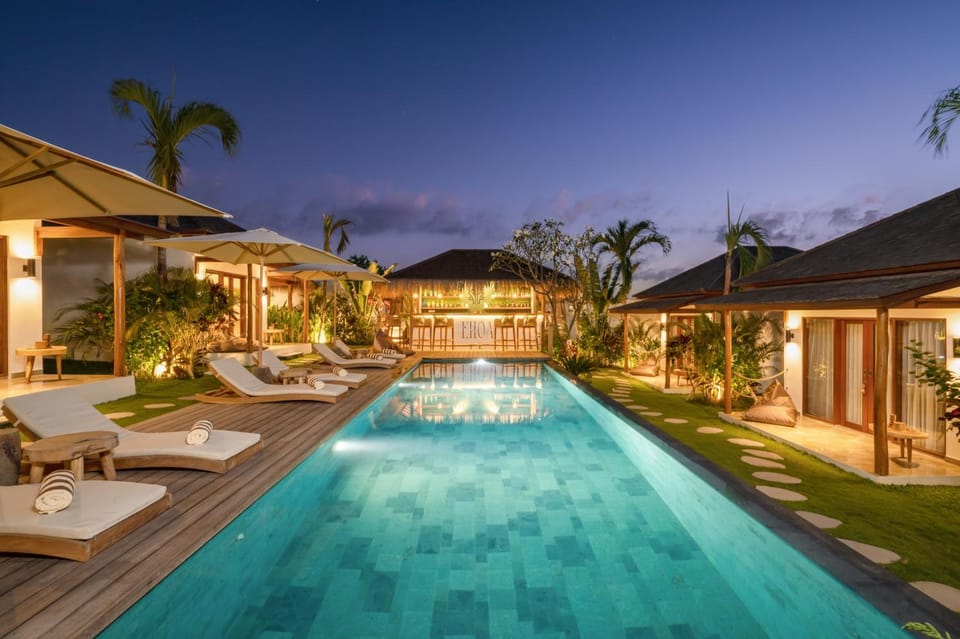 Night, Swimming pool