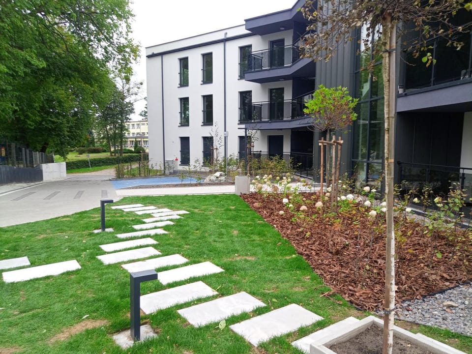 Property building, Garden view
