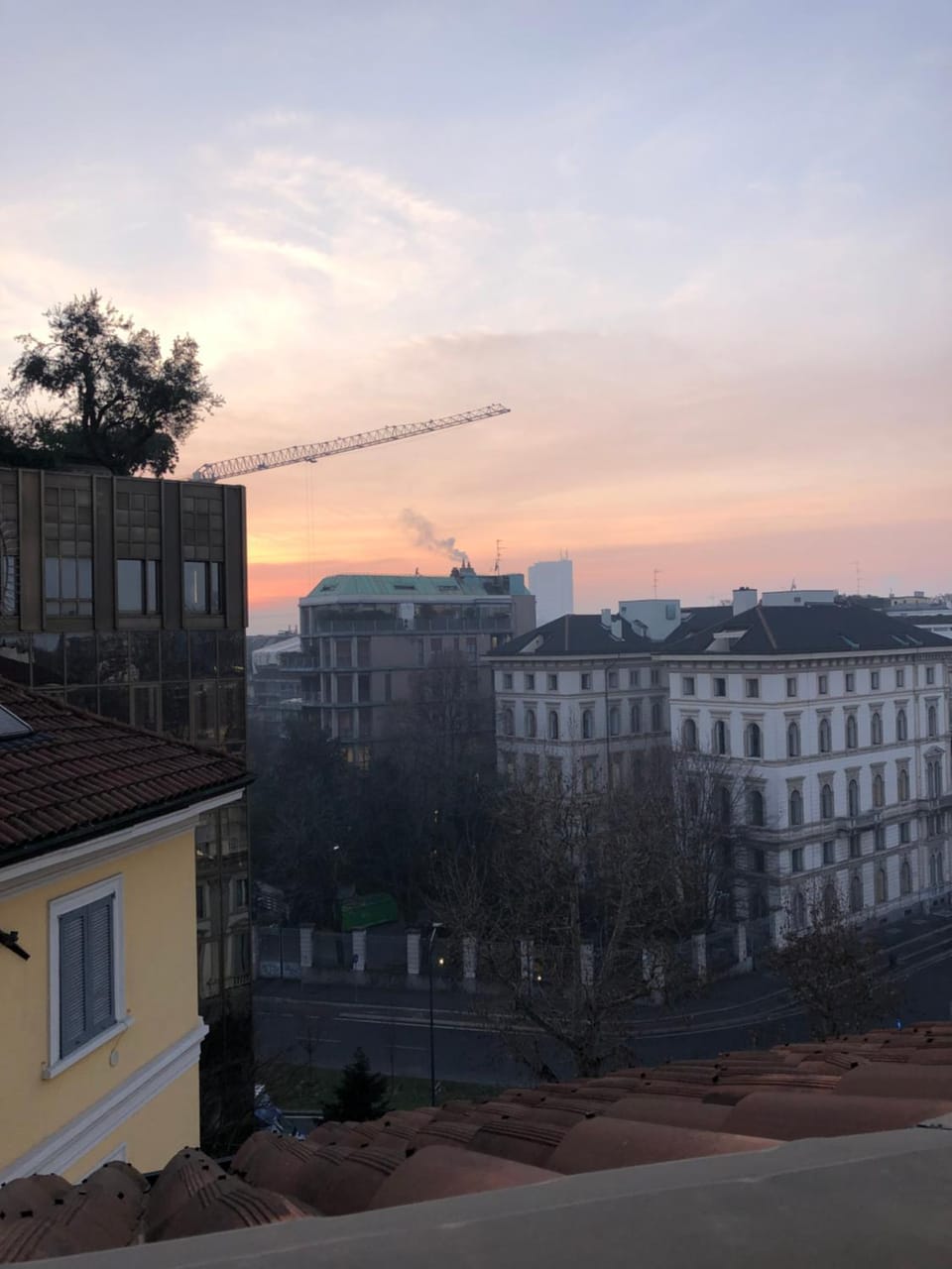 Property building, Sunset