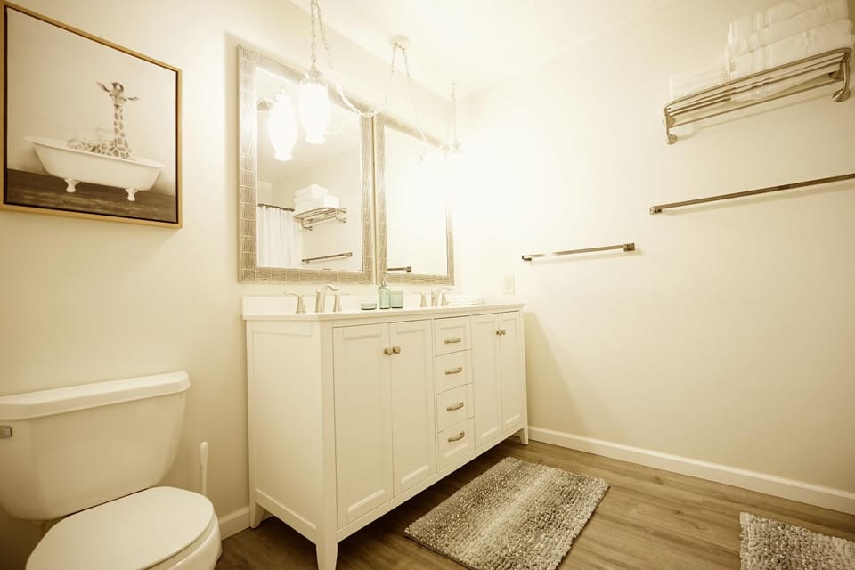 Toilet, Bathroom, towels
