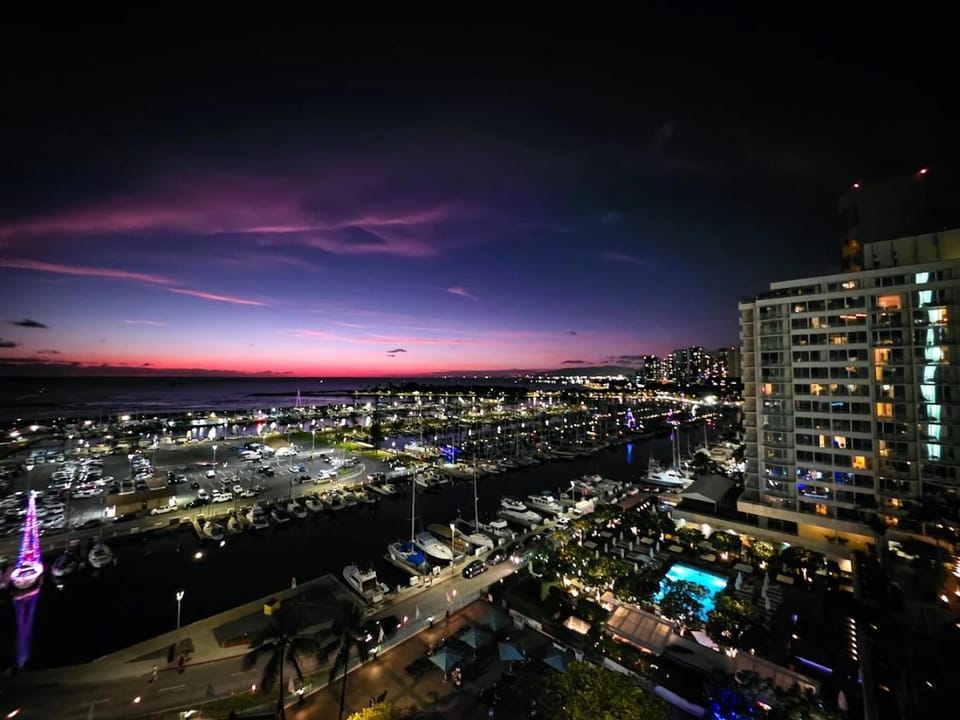 Night, City view, Pool view, Sea view, Sunset