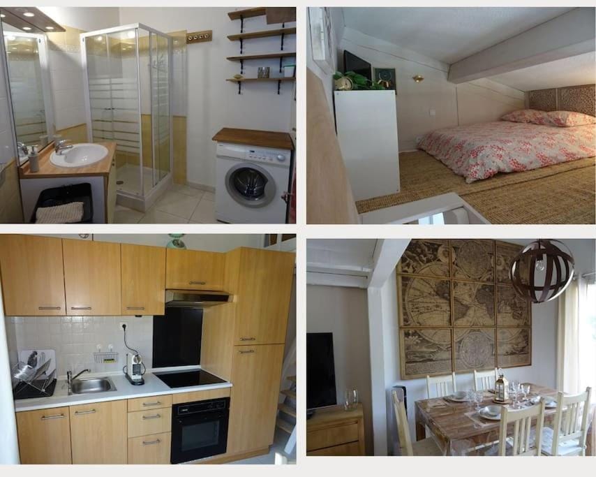 T1 bis Mezzanine 4 pers- Résidence boisé 5mn de la mer en voiture Apartment in La Ciotat