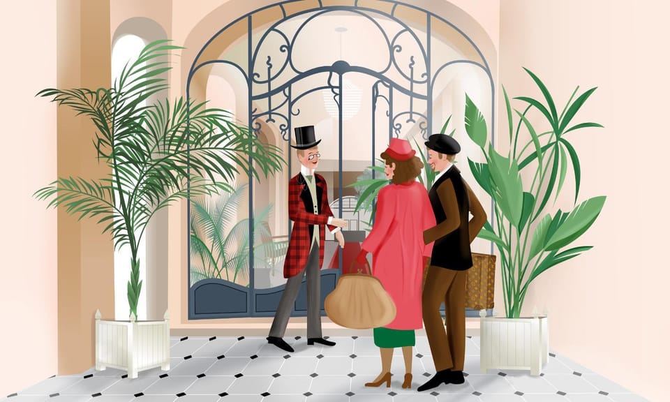 People, Lobby or reception
