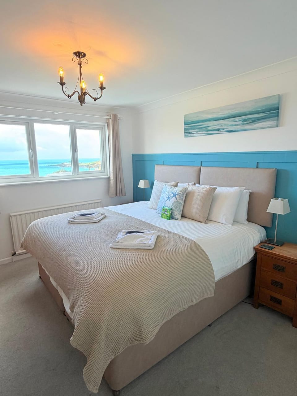 Bed, View (from property/room), Bedroom, Sea view