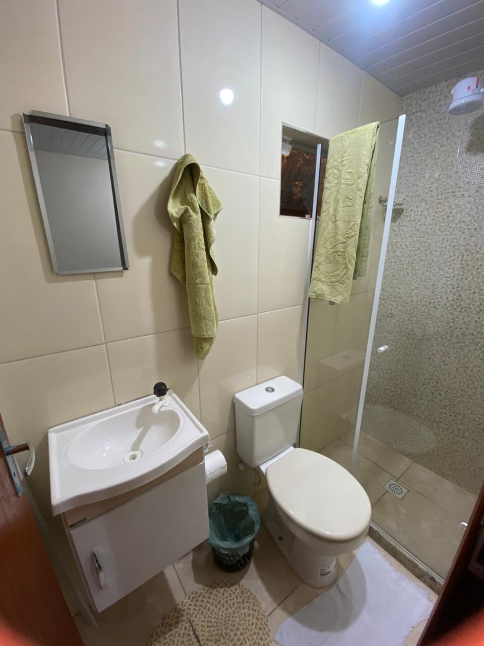 Shower, Toilet, towels